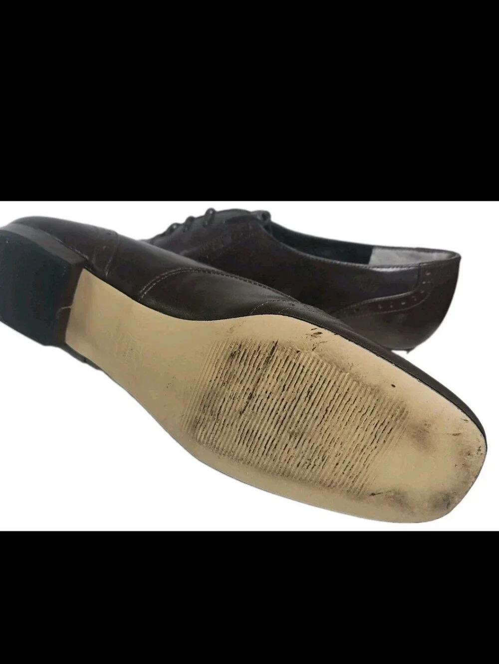 Xapeal Dapper Women Leather Sz11N Brown VTG Oxford Wingtip Flat Academia Work[8A
